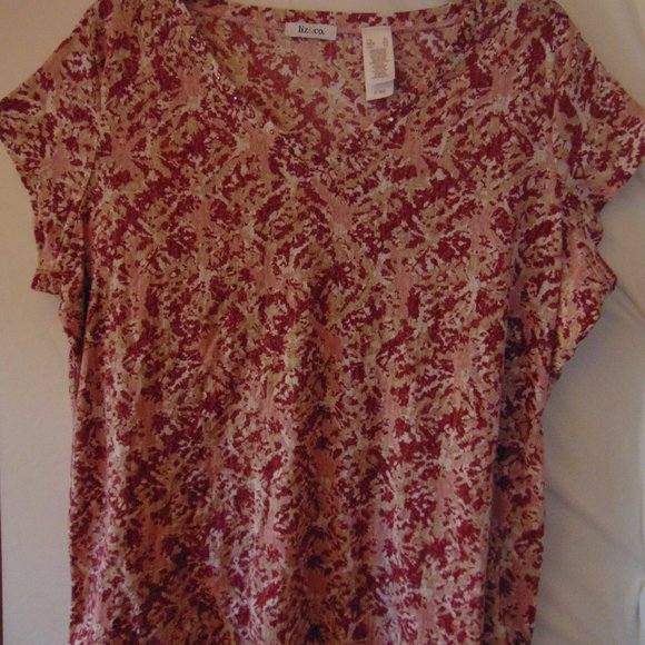 Pink Marbled Blouse - Picture 1 of 3